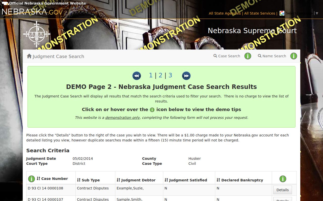Keya Paha County case search official legacy judgment-search interface