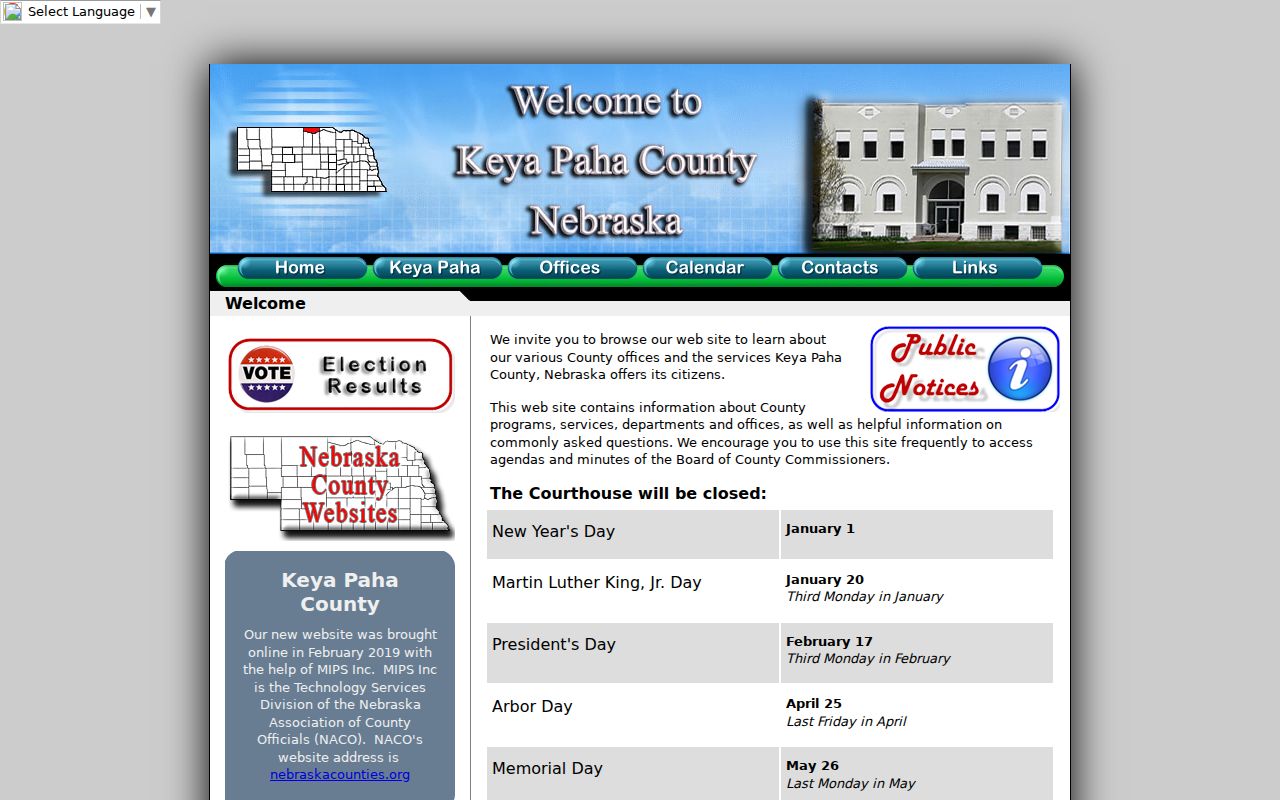 Keya Paha County court docket courthouse access reference