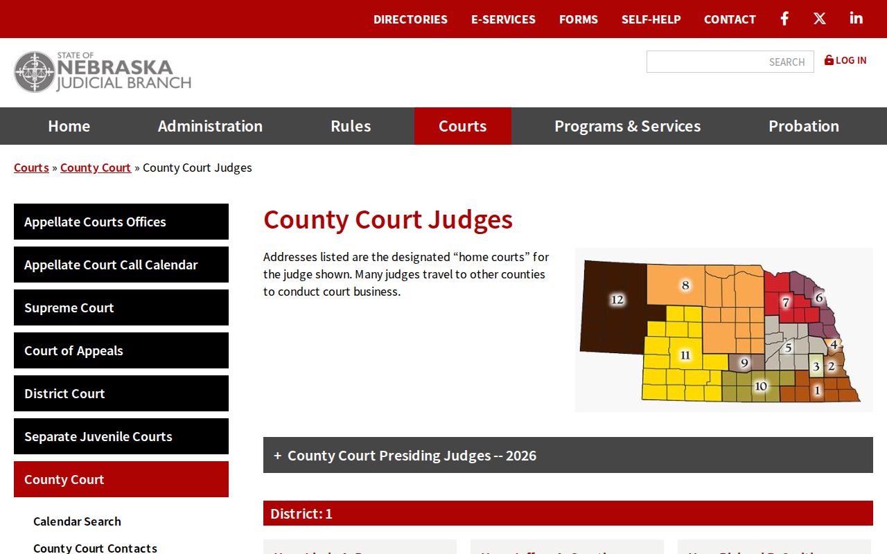 Keya Paha County court docket County Court judge directory reference