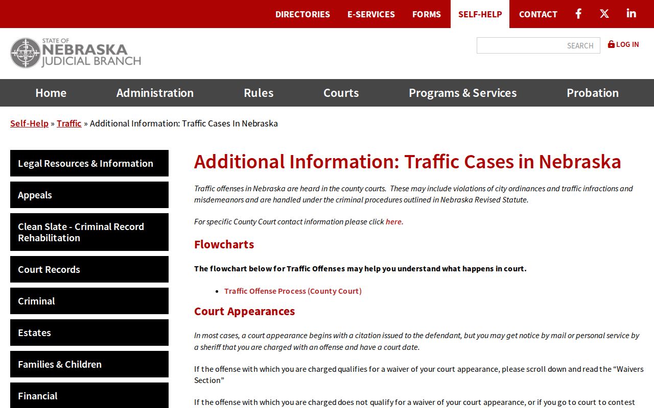 Keya Paha County traffic court records Nebraska traffic case information